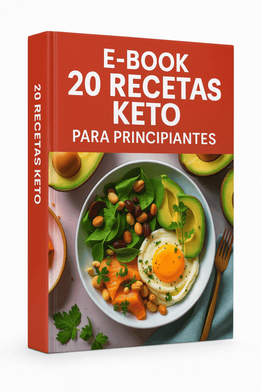 📘 E-book – 20 Recetas Keto 🍽️ para bajar de peso sin hambre y empezar desde cero ✨